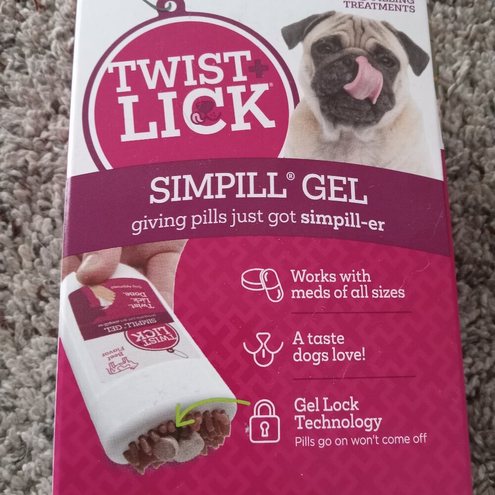 Twist Lick simpill Gel for Dogs